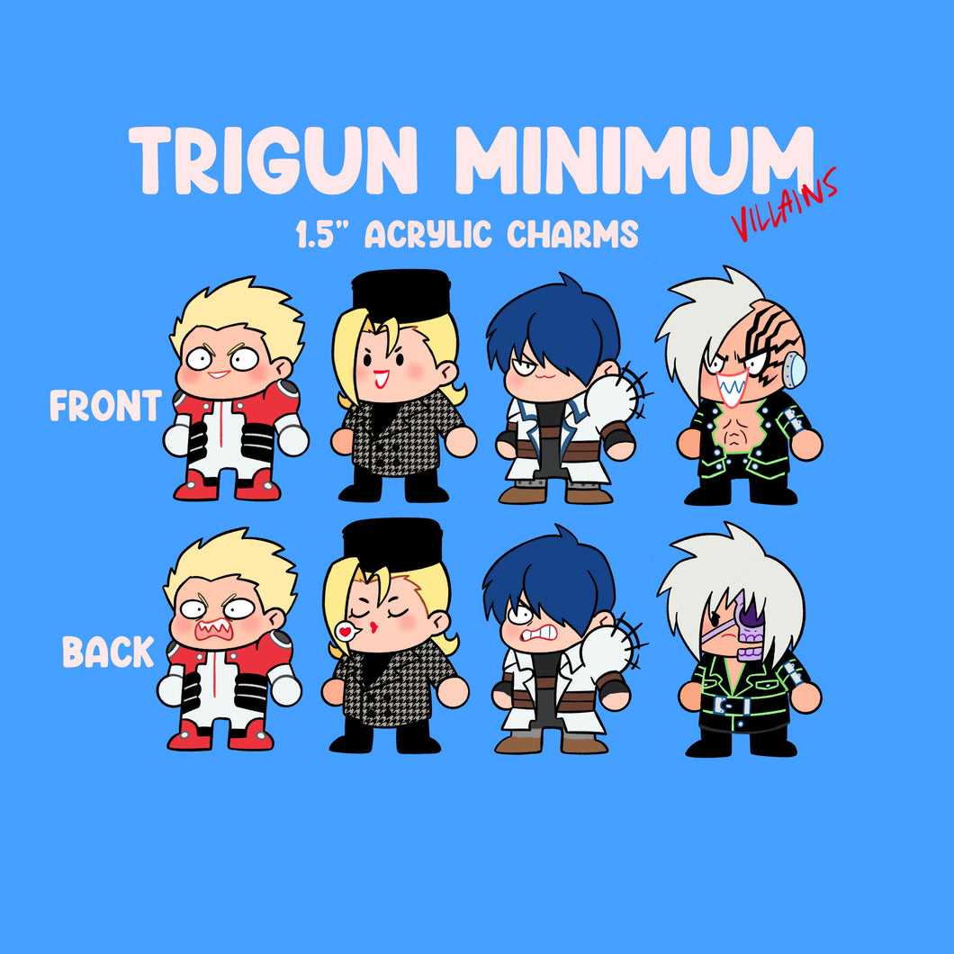 Tristamp Minimum Villains mini acrylic charms