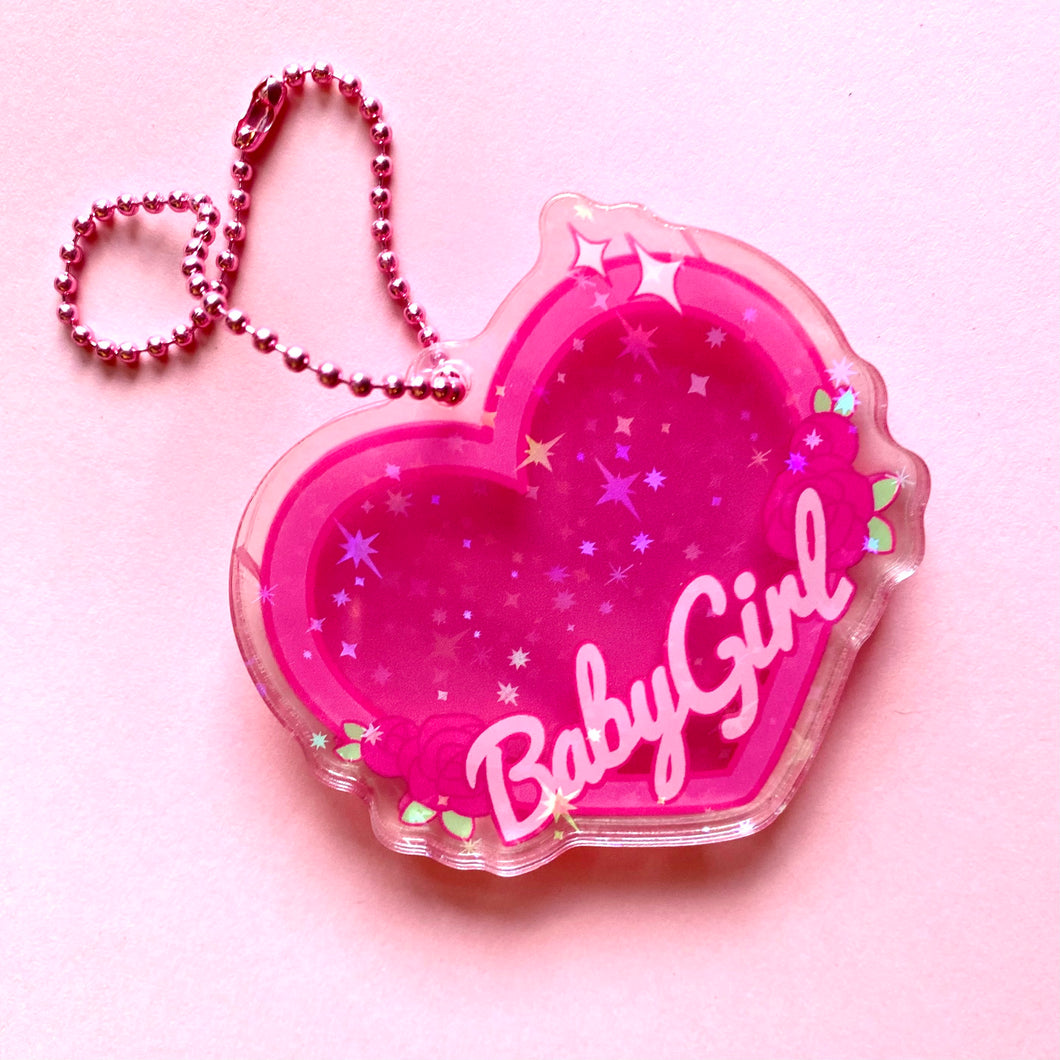 Babygirl Photoframe Acrylic Keychain