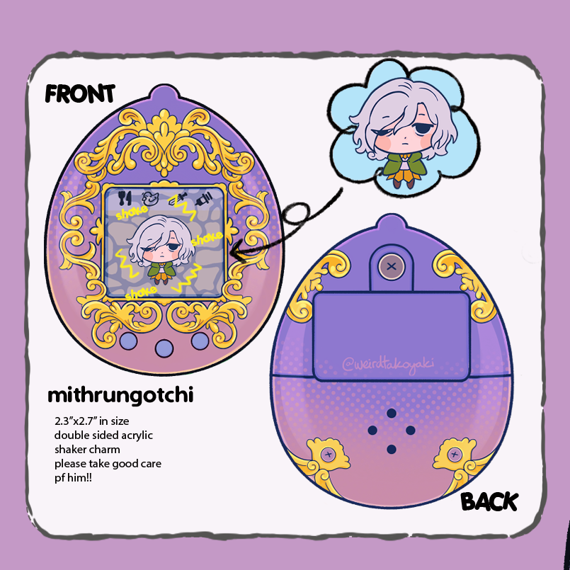 Mithrun Tamagotchi Shaker Charm