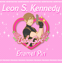 Load image into Gallery viewer, Leon Babygirl Kennedy enamel pin
