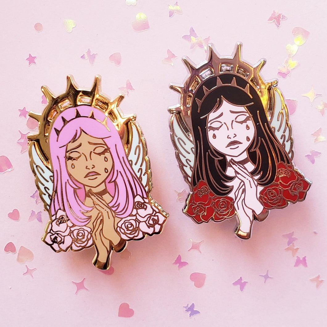 Angel Tears Enamel Pins